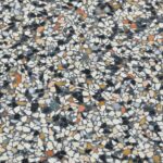Vloer- en wandtegel – Ecostone Terrazzo Nero & Terra – 40×40×1,5 cm – mat gezoet