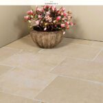 Partij 130 m2 – Vloertegel – Marmer Pearl Tuscany – banen vrije lengte 60×2 cm – gezoet