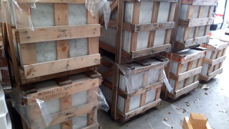 Vloer- en Wandtegel - Marmer Carrara Venato - 61×30,5×1 cm - wit grijs mat gezoet - Afbeelding 4
