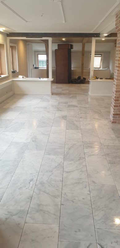 Vloer- en Wandtegel - Marmer Carrara Venato - 61×30,5×1 cm - wit grijs mat gezoet - Afbeelding 5