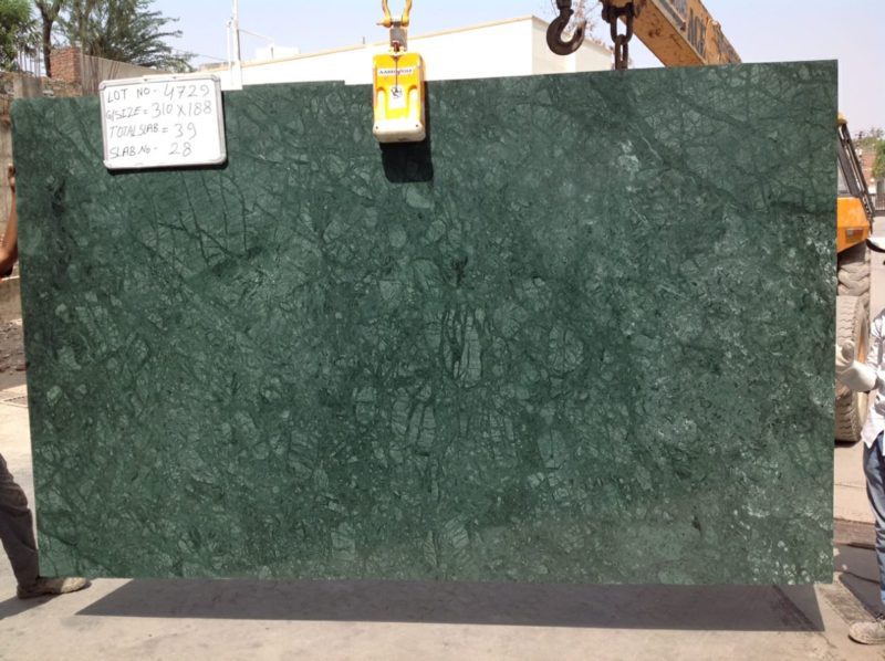 Vloertegel - Marmer Verde Mare - 140×70×2 cm - groen glanzend - Afbeelding 3