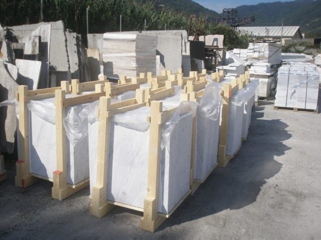 Vloertegel - Marmer Carrara Chiaro CD - 80×80×2 cm - wit grijs mat gezoet - Afbeelding 2