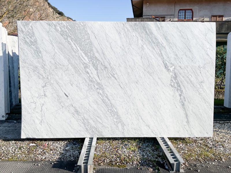 Vloertegel - Marmer Carrara Chiario CD - 96,5×96,5×2 cm - wit grijs mat gezoet - Afbeelding 2
